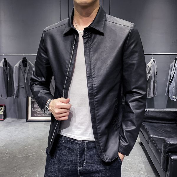 gzdeerax autumn winter mens jackets luxury faux leather zipper mens jackets and coats solid color slim man coats plus size 5xl, Black
gzdeerax autumn winter mens jackets luxury faux leather zipper mens jackets and coats solid color slim man coats plus size 5xl, Black