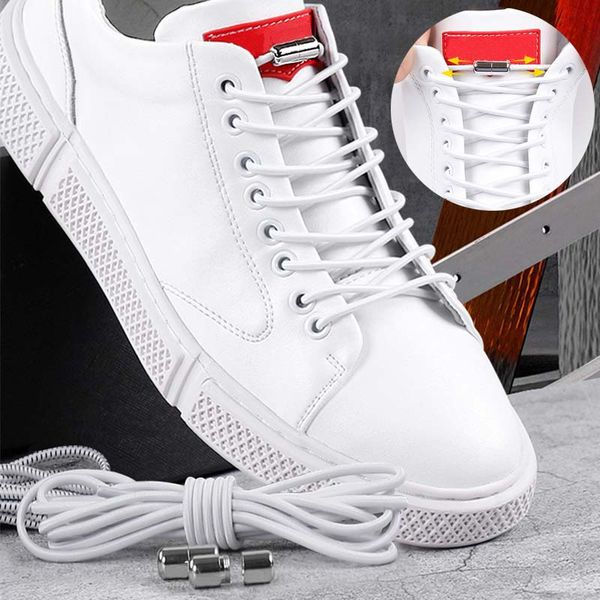 1pair 100cm elastic locking shoelaces round no tie shoe laces kids sneakers shoelaces quick lazy shoe lace shoestrings, Black
1pair 100cm elastic locking shoelaces round no tie shoe laces kids sneakers shoelaces quick lazy shoe lace shoestrings, Black