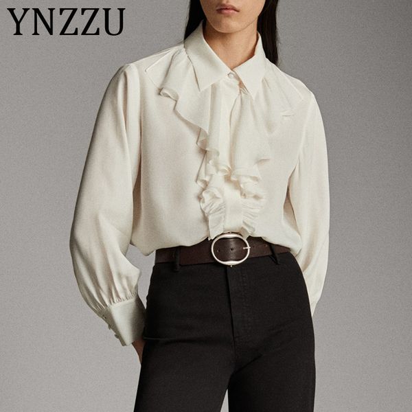 ynzzu solid ruffles office lady elegant blouse women 2020 spring turn down collar loose female blouse shirt women at451, White
ynzzu solid ruffles office lady elegant blouse women 2020 spring turn down collar loose female blouse shirt women at451, White