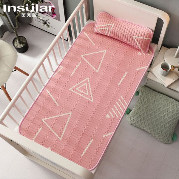 baby soft cool latex mat pillow set soft breathable 3 layer kids children natural bed supplies summer