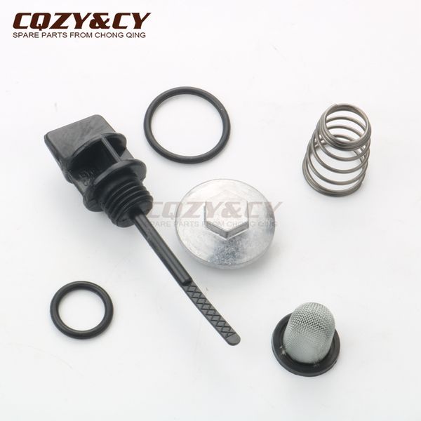 scooter moped atv oil dipstick with o-ring & oil cover & spring filter for kymco agility 50 filly super 8 vitality 50cc 4t
scooter moped atv oil dipstick with o-ring & oil cover & spring filter for kymco agility 50 filly super 8 vitality 50cc 4t