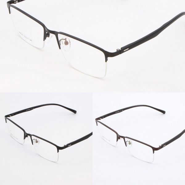 men's business casual ultra light tr90 leg steel glasses plate half frame glasses frame 89036, Silver
men's business casual ultra light tr90 leg steel glasses plate half frame glasses frame 89036, Silver