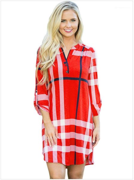 dresses summer spring casual v-neck fashion dress clothing women plaid shirt, Black;gray
dresses summer spring casual v-neck fashion dress clothing women plaid shirt, Black;gray