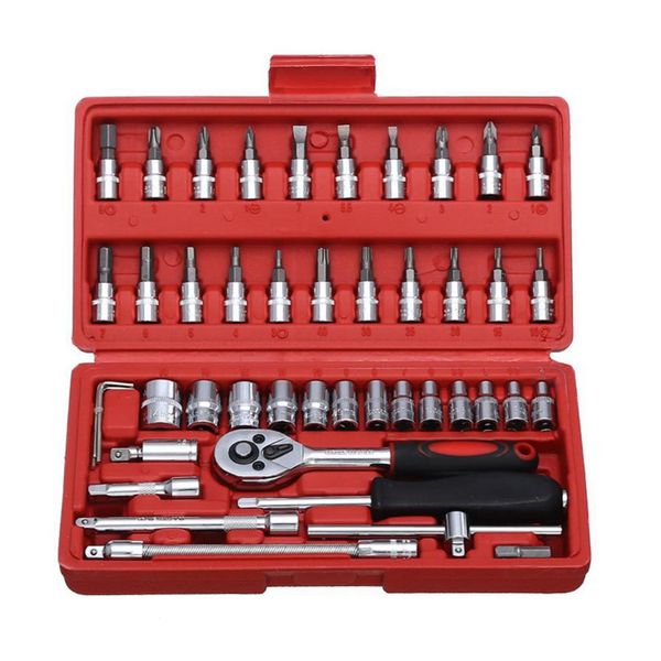 car repair tool socket set hardware tool kit for car auto repairing torque ratchet wrench set 46pcs
car repair tool socket set hardware tool kit for car auto repairing torque ratchet wrench set 46pcs