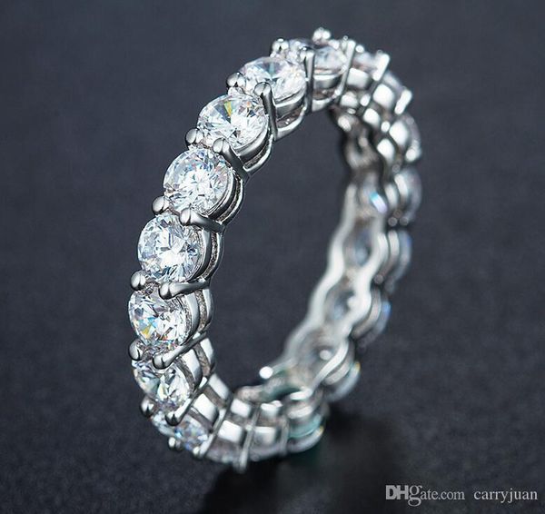 brand desgin wholesale sparkling fashion jewelry 925 sterling silver round cut white z cz diamond women wedding band ring size 5-11, Slivery;golden
brand desgin wholesale sparkling fashion jewelry 925 sterling silver round cut white z cz diamond women wedding band ring size 5-11, Slivery;golden