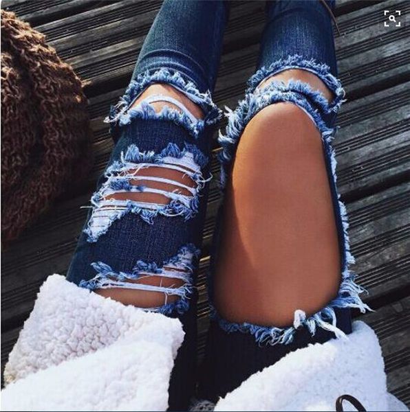 washed boyfriend jeans for women casual denim ripped jeans for women hole long pants mid waist slim trousers dropship e23, Blue
washed boyfriend jeans for women casual denim ripped jeans for women hole long pants mid waist slim trousers dropship e23, Blue