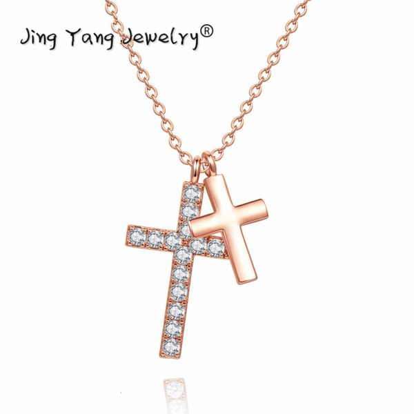 jingyang kettingen voor vrouwen mode cross hanger verstelbare crystal sieraden meisje zirkoon rose gold charm ketting sieraden gift, Silver
jingyang kettingen voor vrouwen mode cross hanger verstelbare crystal sieraden meisje zirkoon rose gold charm ketting sieraden gift, Silver