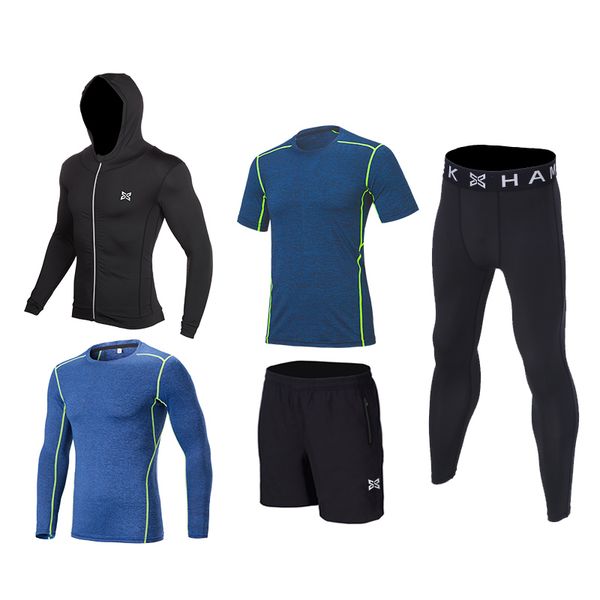 5pcs men running set pant legging shorts suit gym sport fitness clothing basketball shirts jacket t shirt leg clothes sportswear, Black;blue
5pcs men running set pant legging shorts suit gym sport fitness clothing basketball shirts jacket t shirt leg clothes sportswear, Black;blue