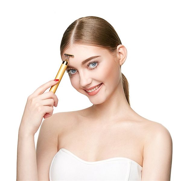 24k gold roller vibration face massager slimming face roller beauty bar roller tightening wrinkle masajeador massage skin care new
24k gold roller vibration face massager slimming face roller beauty bar roller tightening wrinkle masajeador massage skin care new