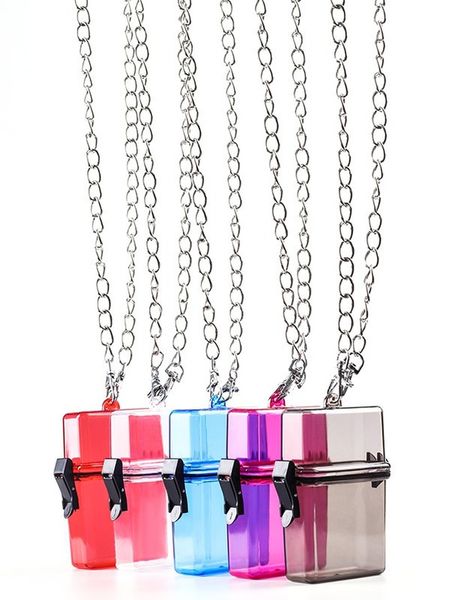 creative hanging neck type cigarette box lighter storage box metal chain plastic large multi color storage box cne fast shipping
creative hanging neck type cigarette box lighter storage box metal chain plastic large multi color storage box cne fast shipping