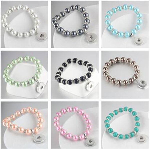colourful imitation pearl beads handmade elastic snap button charm bracelets & bangles fit 18mm snap button bracelet jewelry, Golden;silver
colourful imitation pearl beads handmade elastic snap button charm bracelets & bangles fit 18mm snap button bracelet jewelry, Golden;silver