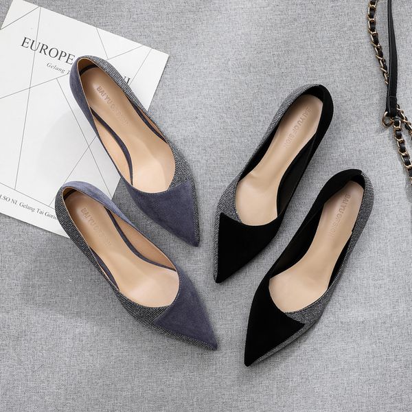 2020 shoes woman slip ons small cat thin med heels pumps solid flock bowtie butterfly-knot office lady elegant wedding pump, Black
2020 shoes woman slip ons small cat thin med heels pumps solid flock bowtie butterfly-knot office lady elegant wedding pump, Black