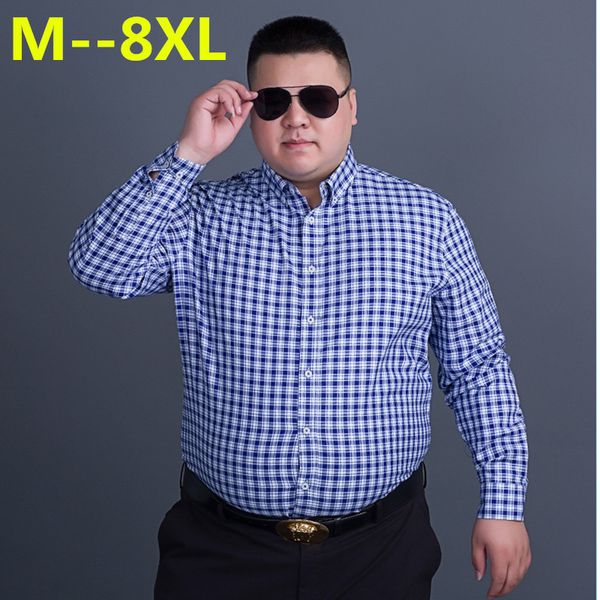 big 10xl 8xl 6xl 5xl men's classic plaid shirt long sleeve dress shirt men business formal shirts mens clothing camisa masculina, White;black
big 10xl 8xl 6xl 5xl men's classic plaid shirt long sleeve dress shirt men business formal shirts mens clothing camisa masculina, White;black