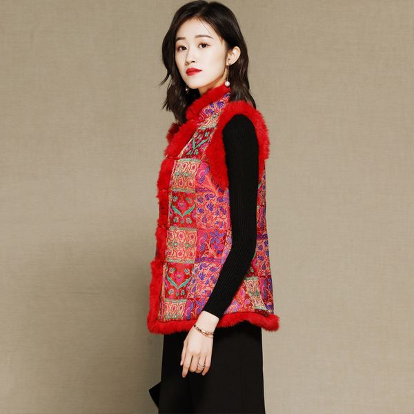 chinese red sleeveless edge collar cotton new year tang costume women winter festive wedding vest red jacquard top
chinese red sleeveless edge collar cotton new year tang costume women winter festive wedding vest red jacquard top