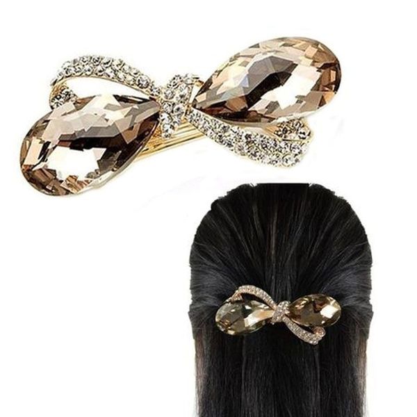 new fashion woman crystal rhinestone oval bowknot barrettes hair accessories clip clamp hairpin headwear, Golden;silver
new fashion woman crystal rhinestone oval bowknot barrettes hair accessories clip clamp hairpin headwear, Golden;silver