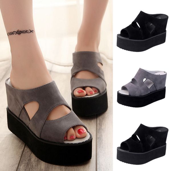 2019 women's slippers platform summer beach casual shoes wedges casual slides thick bottom high heels female peep toe sandal, Black
2019 women's slippers platform summer beach casual shoes wedges casual slides thick bottom high heels female peep toe sandal, Black