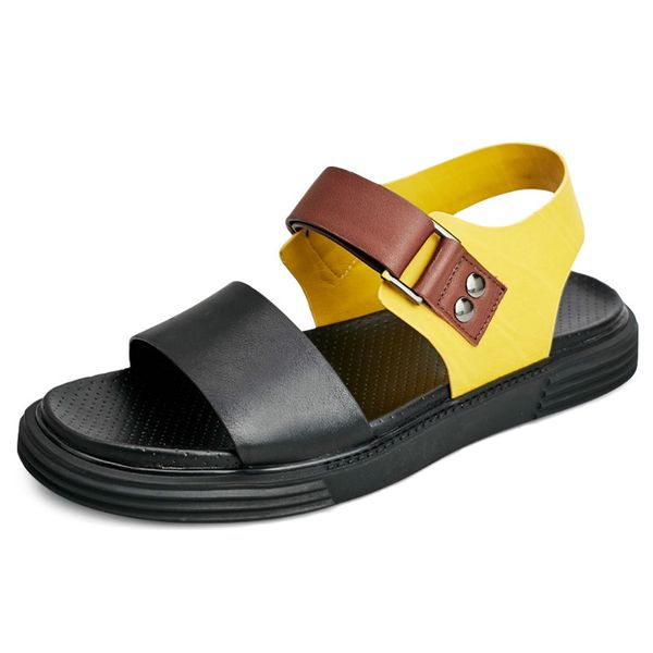 genuine leather sandals men summer casual sandals outdoor skid-proof thick-soled roman shoes with breathable beach shoes cowhide, Black
genuine leather sandals men summer casual sandals outdoor skid-proof thick-soled roman shoes with breathable beach shoes cowhide, Black