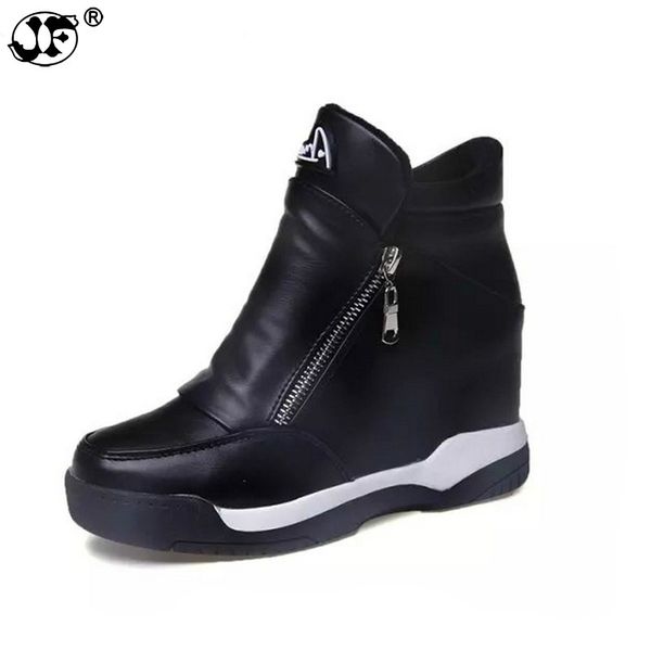 winter women's leather casual shoes height increasing ankle boots wedge boots heels hidden shoes woman platform zip 886, Black
winter women's leather casual shoes height increasing ankle boots wedge boots heels hidden shoes woman platform zip 886, Black