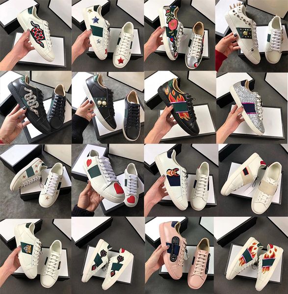 new luxury designer ace shoes leather embroidery bees snake tiger green red stripe genuine fashion casul men and women box 35-46, Black
new luxury designer ace shoes leather embroidery bees snake tiger green red stripe genuine fashion casul men and women box 35-46, Black