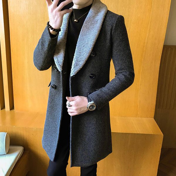 mens gentleman trench coats abrigo hombre invierno casaco longo masculino long wool coats mens khaki double-breasted long, Black
mens gentleman trench coats abrigo hombre invierno casaco longo masculino long wool coats mens khaki double-breasted long, Black