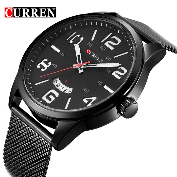 curren men watch classic stainless steel mesh quartz watch business waterproof wristwatch with complete calendar relogio, Slivery;brown
curren men watch classic stainless steel mesh quartz watch business waterproof wristwatch with complete calendar relogio, Slivery;brown