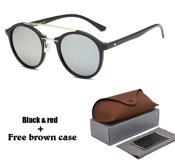 brand designer round sunglasses men women steampunk fashion glasses uv400 retro vintage sun glasses with case and box, White;black
brand designer round sunglasses men women steampunk fashion glasses uv400 retro vintage sun glasses with case and box, White;black