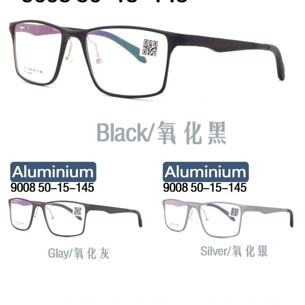 aluminum magnesium alloy for business men and women myopia half-frame myopia glasses frame glasses 9008, Silver
aluminum magnesium alloy for business men and women myopia half-frame myopia glasses frame glasses 9008, Silver