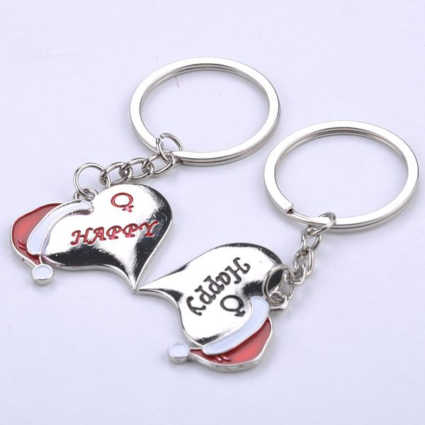keychains mens womens keyring cute xmas hat sweet heart pendant lover's key chain keyfob, Silver
keychains mens womens keyring cute xmas hat sweet heart pendant lover's key chain keyfob, Silver