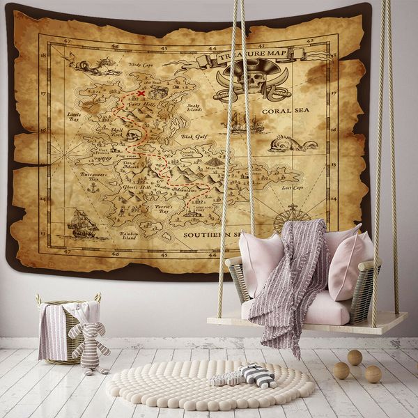 творческого pirate map pattern hd печатного гобелен гобелен древнего стиль стена art покрывала home decor
творческого pirate map pattern hd печатного гобелен гобелен древнего стиль стена art покрывала home decor