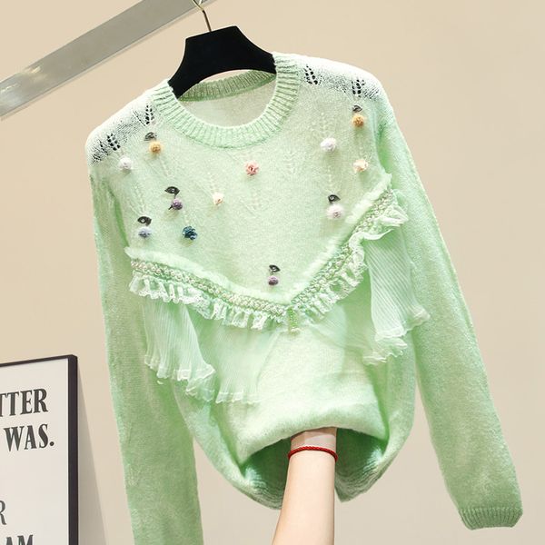 heavy industrial flower sweaters loose women autumn new knitted shirt woman long sleeve spliced lace knitting sweaters femme, White;black
heavy industrial flower sweaters loose women autumn new knitted shirt woman long sleeve spliced lace knitting sweaters femme, White;black