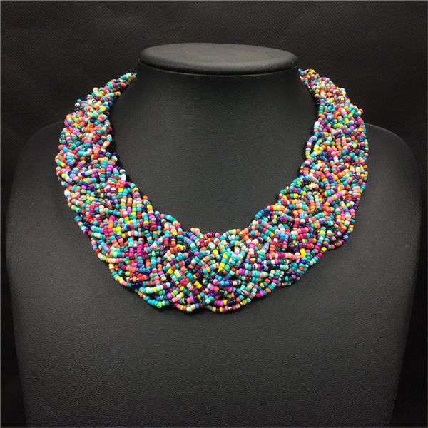 acrylic beads bohemian necklace women wide choker necklaces handmade fashion beaded strand boho jewelry collares de acrilico, Golden;silver
acrylic beads bohemian necklace women wide choker necklaces handmade fashion beaded strand boho jewelry collares de acrilico, Golden;silver
