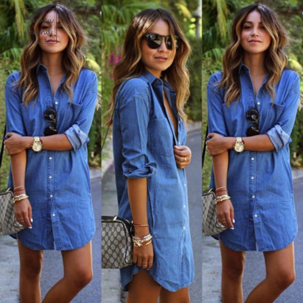 good womens blue dresses pencil jeans denim t shirt long sleeve casual quality loose shirt short dress woman clothes, Black;gray
good womens blue dresses pencil jeans denim t shirt long sleeve casual quality loose shirt short dress woman clothes, Black;gray