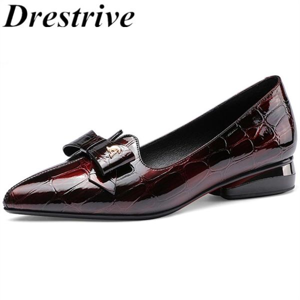 drestrive women pumps low heel crocodile pattern pointed toe butterfly-knot 2020 spring female casual shoes black patent leather
drestrive women pumps low heel crocodile pattern pointed toe butterfly-knot 2020 spring female casual shoes black patent leather