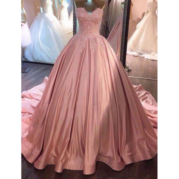 pink ball gown prom dresses sweetheart lace ruffled satin corset dusty rose 2019 quinceanera dresses sweet 16 gowns evening dresses, Blue;red
pink ball gown prom dresses sweetheart lace ruffled satin corset dusty rose 2019 quinceanera dresses sweet 16 gowns evening dresses, Blue;red