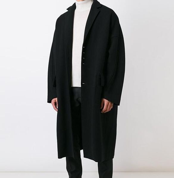 s-6xl 2019 autumn men's new fashion personalized large size customization medium and long loose edging wool coat, Black
s-6xl 2019 autumn men's new fashion personalized large size customization medium and long loose edging wool coat, Black