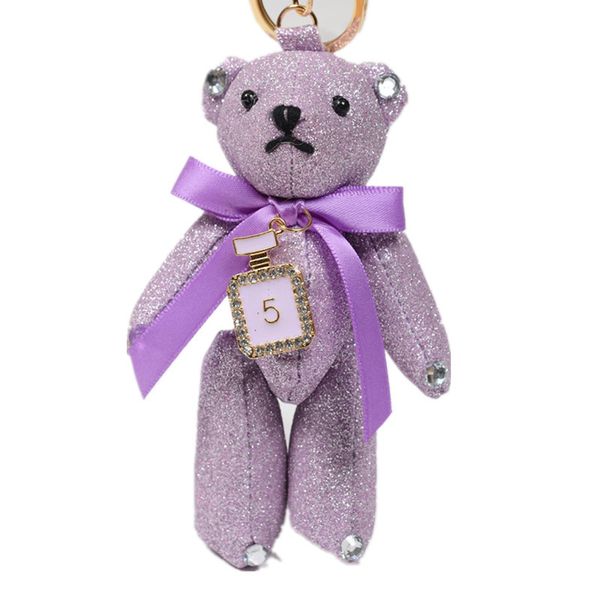 felyskep new style fluffy keychain mini bear key chain cloth keyring for women bag charm car pendant key ring, Silver
felyskep new style fluffy keychain mini bear key chain cloth keyring for women bag charm car pendant key ring, Silver