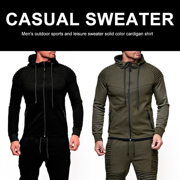 hooded sweatshirt men's pure sweatshirts slim fit hats outdoor sports 2 colors 4 size coat jacket hoodies winter stylish guy, White;black
hooded sweatshirt men's pure sweatshirts slim fit hats outdoor sports 2 colors 4 size coat jacket hoodies winter stylish guy, White;black