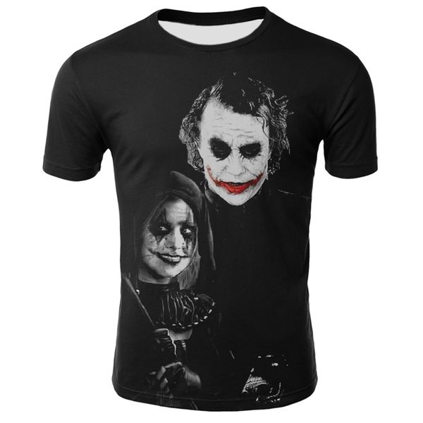 summer 2020 new men's t-shirt sketched clown 3d printed t-shirt men's wild face casual o-neck male clown short sleeve jo, White;black
summer 2020 new men's t-shirt sketched clown 3d printed t-shirt men's wild face casual o-neck male clown short sleeve jo, White;black