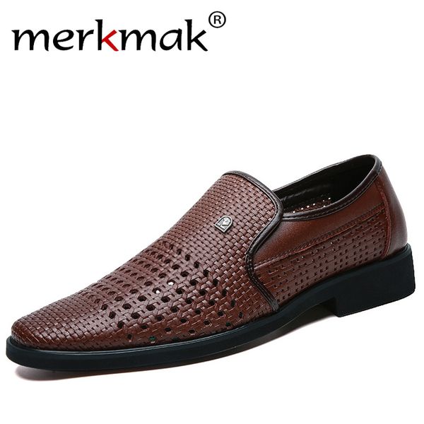 merkmak 2020 summer men's leather sandals genuine leather soft bottom slip-on shoe hole shoes middle-aged hollow weave dad shoes t20061, Black
merkmak 2020 summer men's leather sandals genuine leather soft bottom slip-on shoe hole shoes middle-aged hollow weave dad shoes t20061, Black
