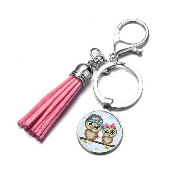 keychain women bag charm leather tassel car key chain sweet cartoon printed glass cabochon key holder accessories, Silver
keychain women bag charm leather tassel car key chain sweet cartoon printed glass cabochon key holder accessories, Silver