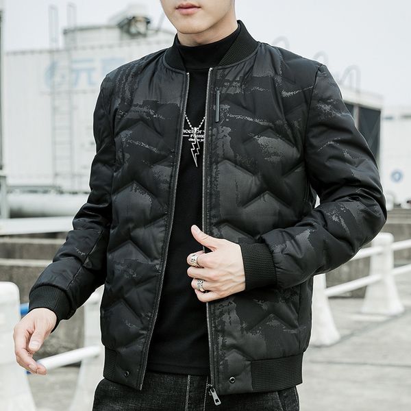 short men's down jacket thick warm winter baseball collar coat men's fashion casual wear 80% gray duck down, Black
short men's down jacket thick warm winter baseball collar coat men's fashion casual wear 80% gray duck down, Black