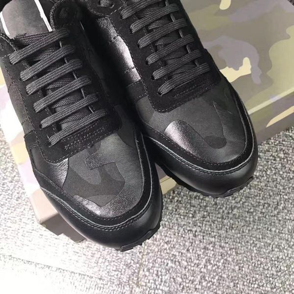 2017 new designer man casual shoes real leather luxury brands casual shoes size 35-44 red bottoms cs03, Black