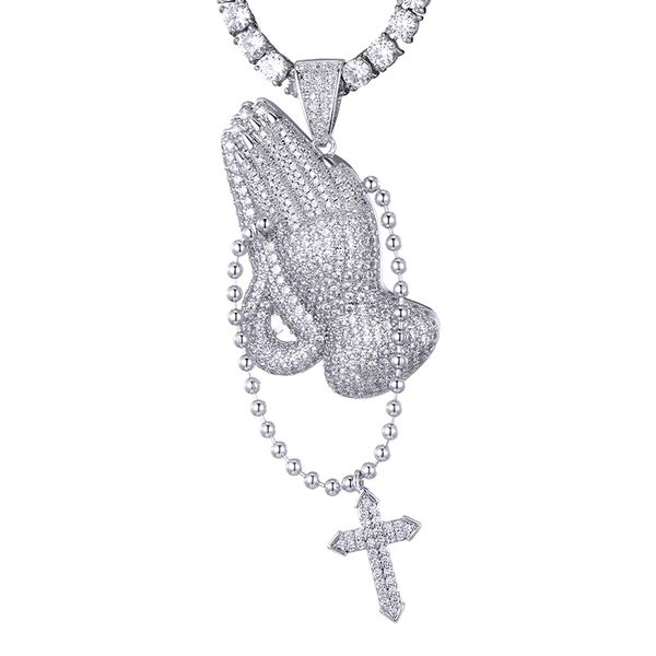 hip hop gold color bling full + cubic zirconia iced out praying hand pendants & necklaces for men jewelry, Silver
hip hop gold color bling full + cubic zirconia iced out praying hand pendants & necklaces for men jewelry, Silver