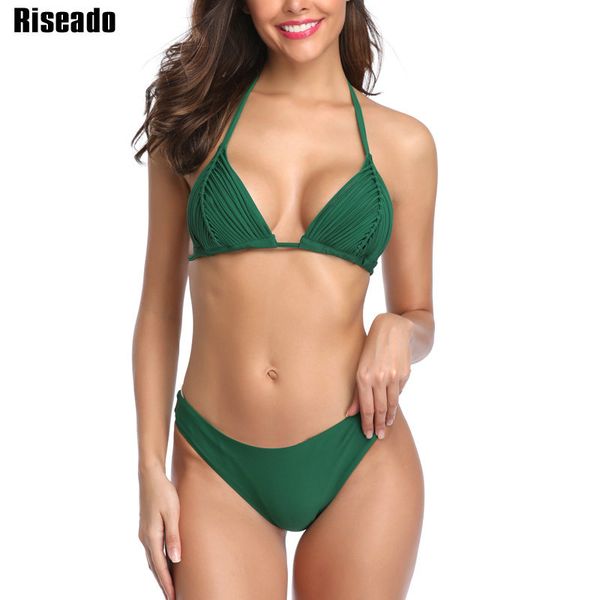 riseado new 2020 mirco bikinis women swimwear swimsuit solid halter summer beach wear biquini brazilian bikinis, White;black
riseado new 2020 mirco bikinis women swimwear swimsuit solid halter summer beach wear biquini brazilian bikinis, White;black