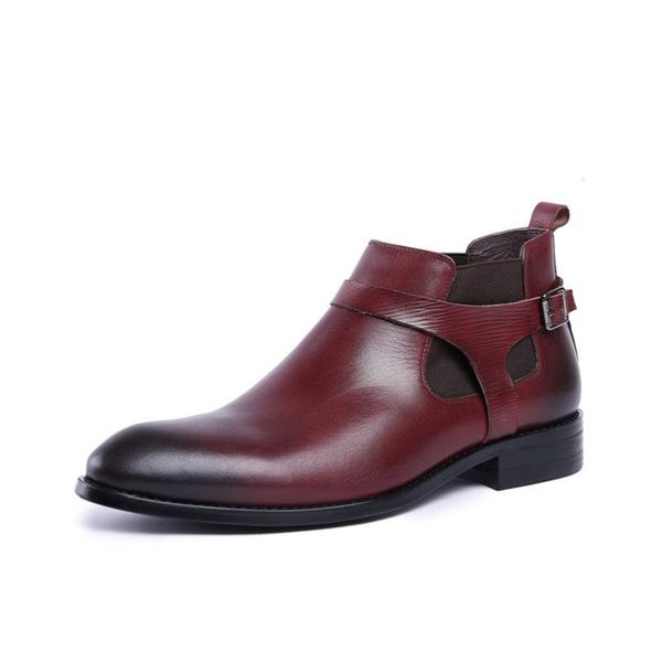 spring autumn classical leather boots for men fashion ankle high boots men's all match business shoes, Black
spring autumn classical leather boots for men fashion ankle high boots men's all match business shoes, Black