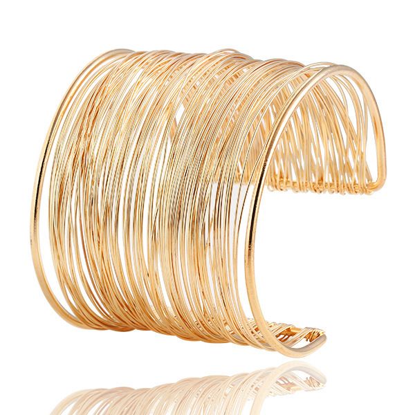 gereit 2019 new fashion miutilayers gold color opening punk summer cuff bangles bracelets for women jewelry wholesale pulseras, Black
gereit 2019 new fashion miutilayers gold color opening punk summer cuff bangles bracelets for women jewelry wholesale pulseras, Black