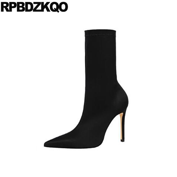 shoes women 2019 mid calf black extreme pointed toe pointy slip on stiletto satin high heel boots casual fetish
shoes women 2019 mid calf black extreme pointed toe pointy slip on stiletto satin high heel boots casual fetish