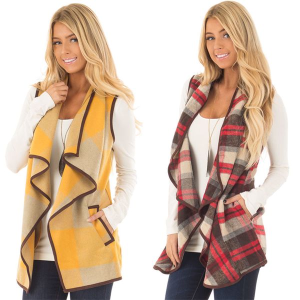 women vests cloak coats turn-down collar sleeveless splice gradient street hipster lattice stripe pattern regular thickness 23, White
women vests cloak coats turn-down collar sleeveless splice gradient street hipster lattice stripe pattern regular thickness 23, White