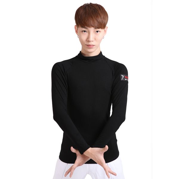 latin dance costume for men long sleeve black shirt modern dance practice ballroom competition clothes vo361, Black;red
latin dance costume for men long sleeve black shirt modern dance practice ballroom competition clothes vo361, Black;red