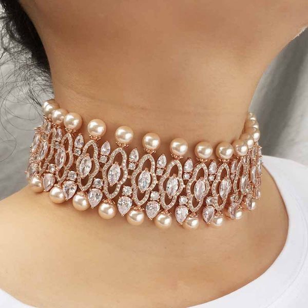 janekelly new clear white stone cubic zirconia micro pave setting wedding choker for women punk hiphop rock jewellery, Silver
janekelly new clear white stone cubic zirconia micro pave setting wedding choker for women punk hiphop rock jewellery, Silver